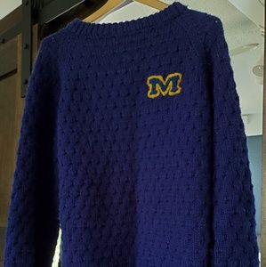 Vintage Handmade University of Michigan Sweater